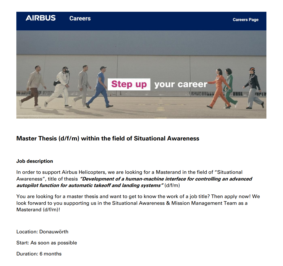 Masterthesis within the field of Situational Awareness