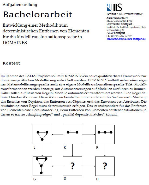 Development of a methodology for deterministic removal of elements for the model transformation language in DOMAINES