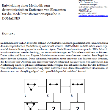 Entwicklung einer Methodik zum deterministischen Entfernen von Elementen für die Modelltransformationssprache in DOMAINES